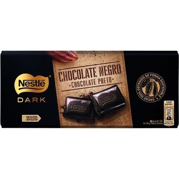 Chocolate negro 52 % NESTLÉ, tableta 125 g - 0.12 kg - Imagen del producto en Findit