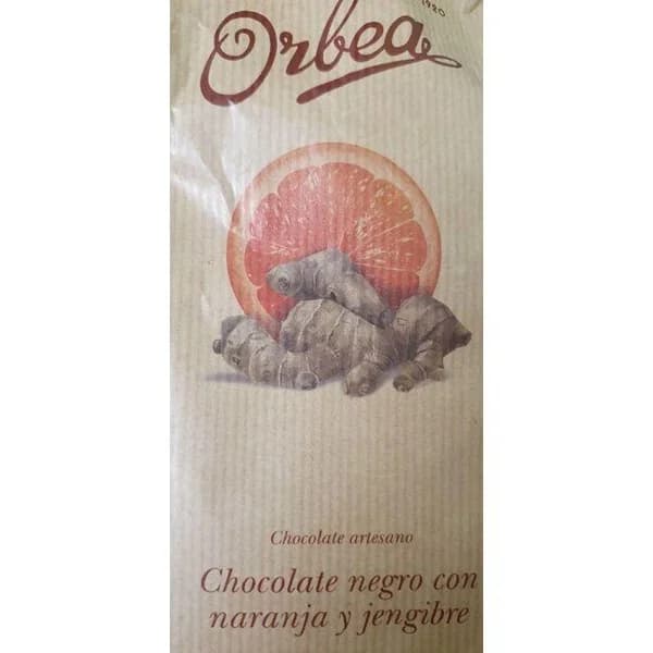 Chocolate con naranja-jengibre ORBEA, tableta 125 g - 0.13 kg - Imagen del producto en Findit