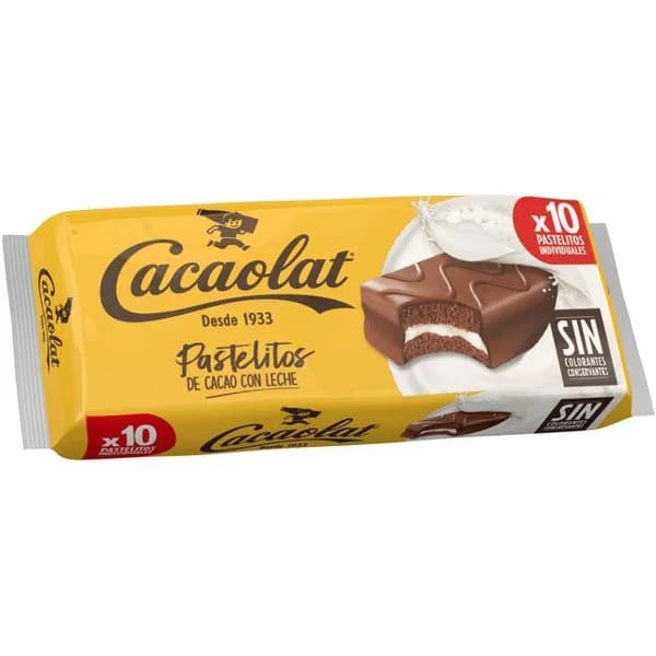 Pastelito de cacao CACAOLAT, 10 uds., paquete 350 g - 0.35 kg - Imagen del producto en Findit