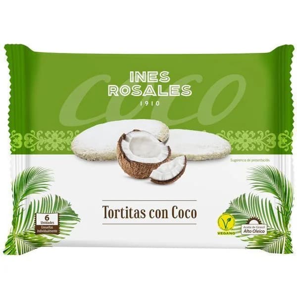 Torta nevada de coco INÉS ROSALES, paquete 180 g - 0.18 kg - Imagen del producto en Findit