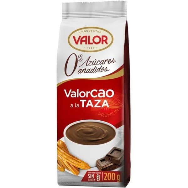 Cacao 0% azúcares sin gluten VALOR, paquete 200 g - 0.2 kg - Imagen del producto en Findit