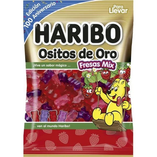 Ositos de oro sabor fresa HARIBO, bolsa 100 g - 0.1 kg - Imagen del producto en Findit