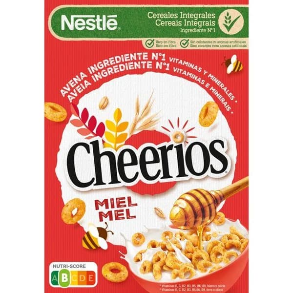 Cereales con miel NESTLE CHEERIOS, caja 330 g - 0.33 kg - Imagen del producto en Findit