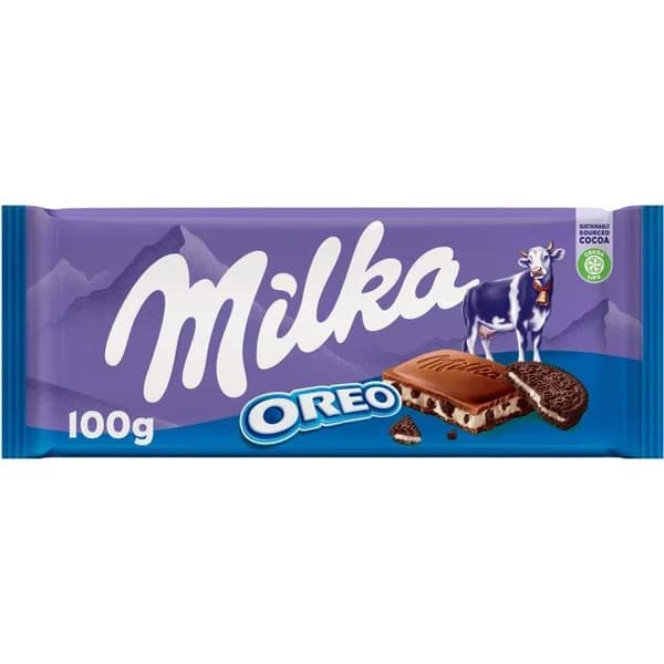 Chocolate con leche-oreo MILKA, tableta 100 g - 0.1 kg - Imagen del producto en Findit