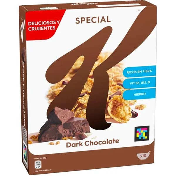 Cereales con chocolate SPECIAL K, caja 325 g - 0.33 kg - Imagen del producto en Findit