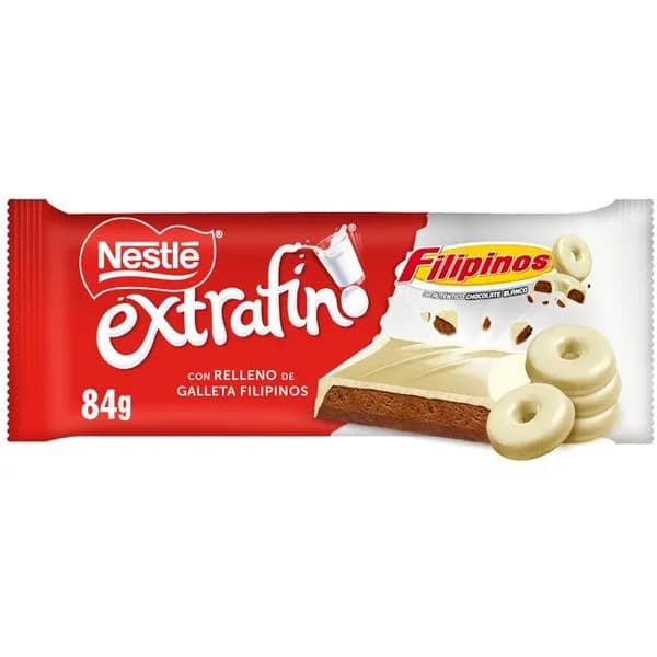 Chocolate extrafino con filipinos NESTLÉ, tableta 84 g - 0.08 kg - Imagen del producto en Findit