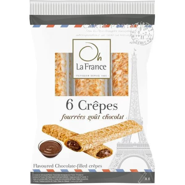 Crepe de chocolate OH LA FRANCE, bolsa 192 g - 0.19 kg - Imagen del producto en Findit