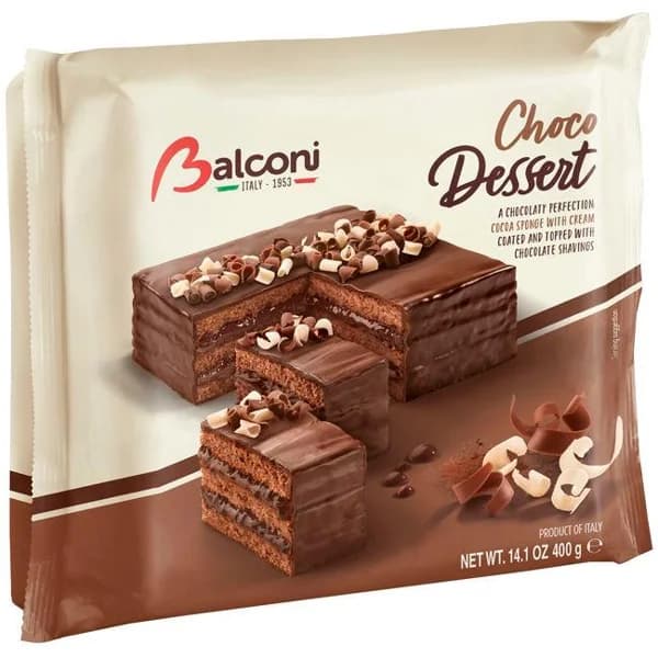 Tarta choco dessert BALCONI, paquete 400 g - 0.4 kg - Imagen del producto en Findit