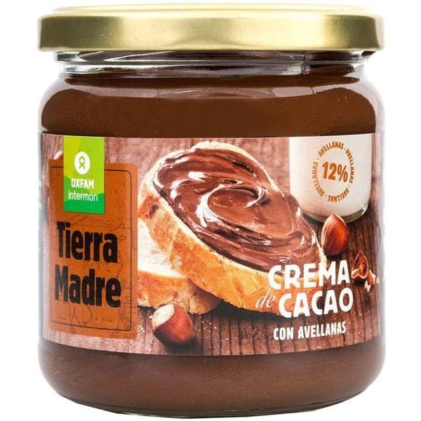 Crema de cacao con avellanas OXFAM, frasco 400 g - 0.4 kg - Imagen del producto en Findit