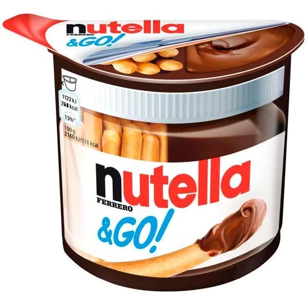 Crema de untar T1 NUTELLA&GO, bote 52 g - 0.05 kg - Imagen del producto en Findit