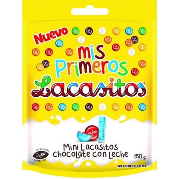 Grageas de chocolate mini LACASITOS, doypack 150 g - 0.15 kg - Imagen del producto en Findit