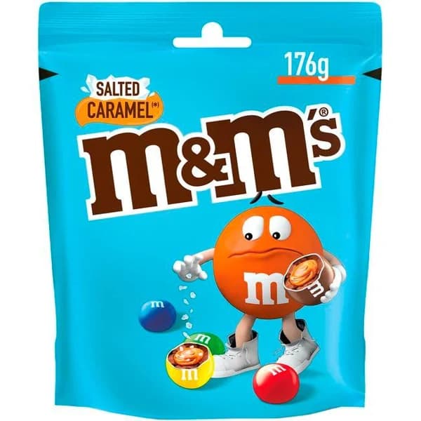 Grageas de chocolate y caramelo M&MS, bolsa 176 g - 0.18 kg - Imagen del producto en Findit
