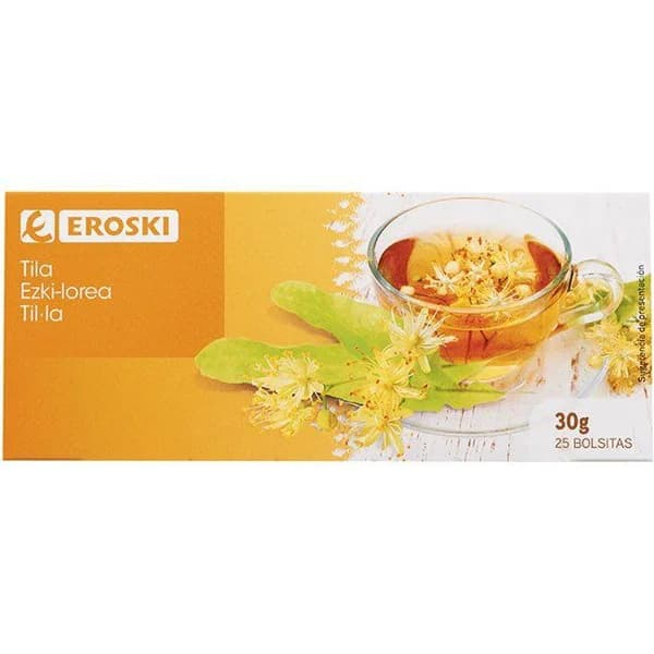 Tila EROSKI, caja 25 sobres - 25 ud - Imagen del producto en Findit