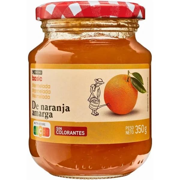 Mermelada de naranja EROSKI basic, frasco 350 g - 0.35 kg - Imagen del producto en Findit