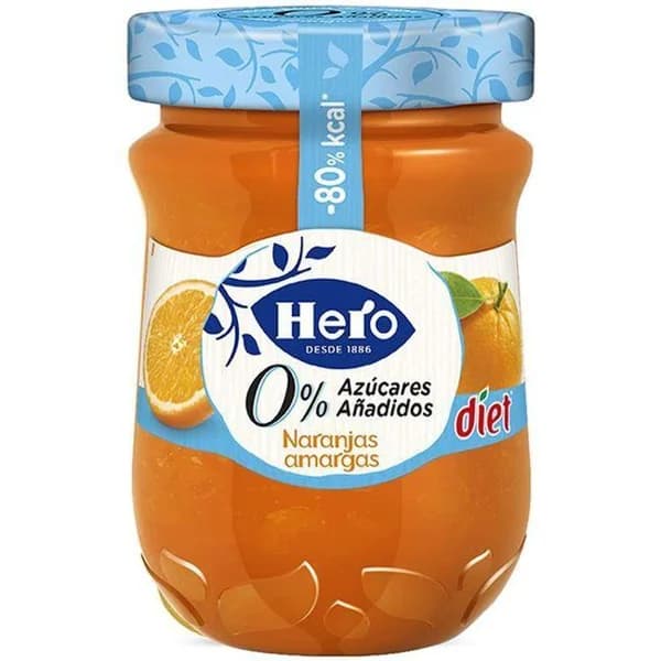 Confitura de naranja amarga diet HERO, frasco 280 g - 0.28 kg - Imagen del producto en Findit