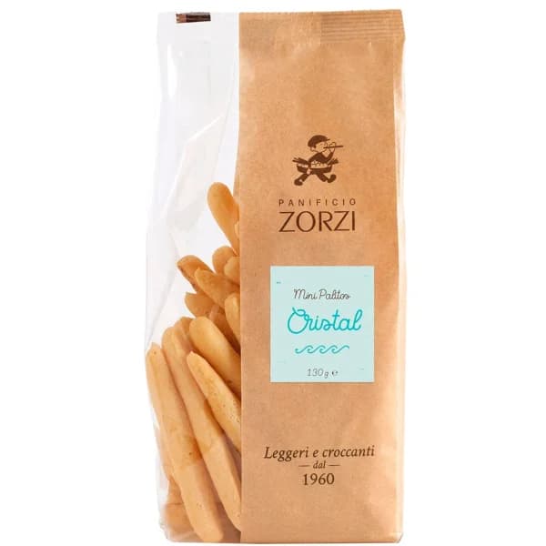 Mini palitos pan cristal ZORZI, 130 g - 0.13 kg - Imagen del producto en Findit