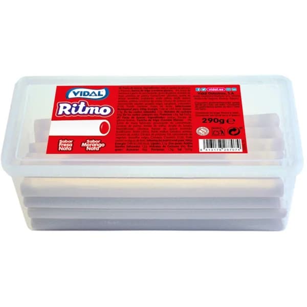 Regalíz de fresa y nata VIDAL, tarrina 290 g - 1 ud - Imagen del producto en Findit