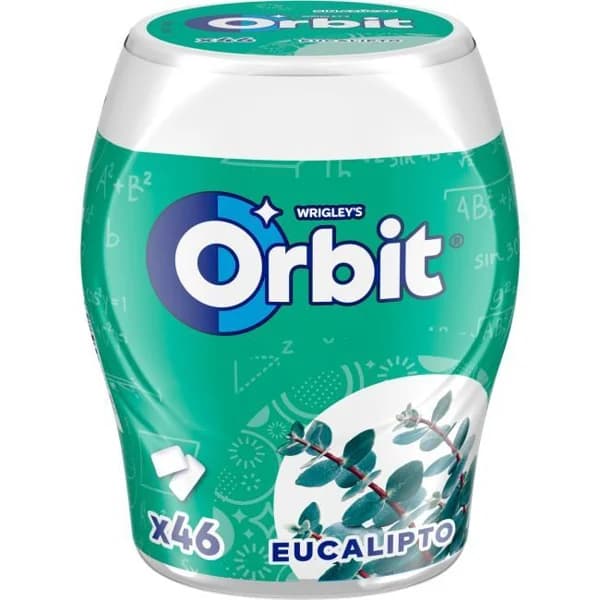 Chicle de eucalipto en gragea ORBIT, bote 64 g - 1 ud - Imagen del producto en Findit