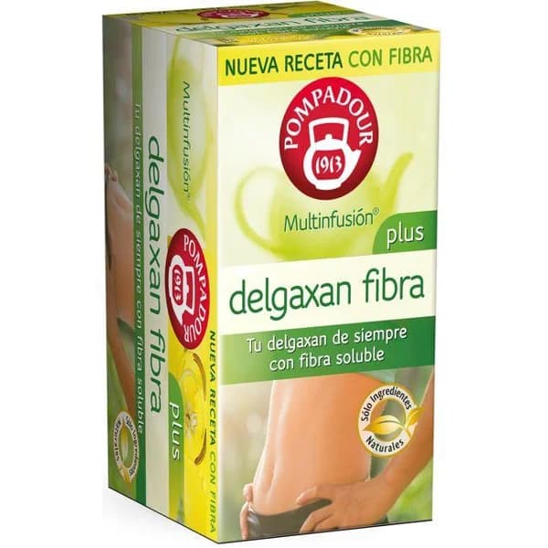 Infusión delgaxan fibra plus POMPADOUR, caja 20 uds - 20 ud - Imagen del producto en Findit
