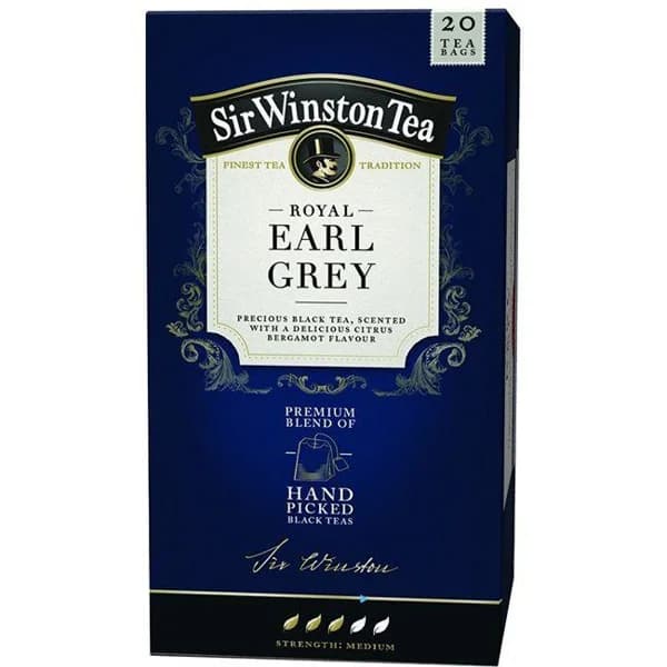 Té Royal Earl Grey Rfa SIR WINSTON TEA, caja 20 sobres - 20 ud - Imagen del producto en Findit