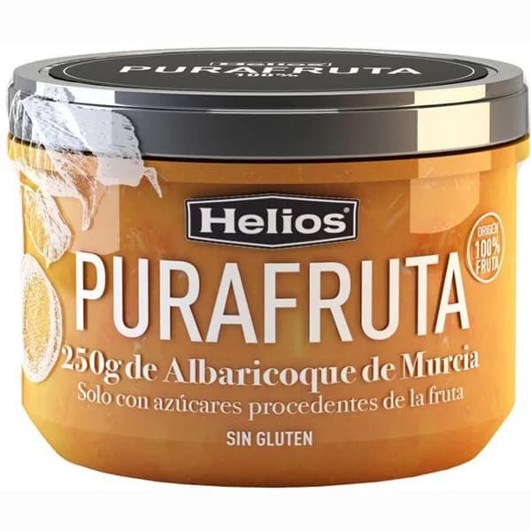 Mermelada de albaricoque HELIOS PURAFRUTA, frasco 250 g - 0.25 kg - Imagen del producto en Findit