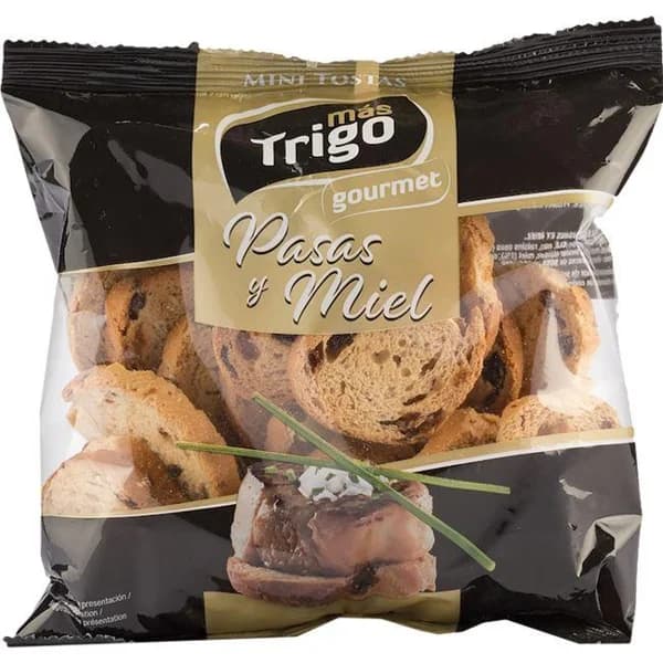 Pan de pasas y miel MASTRIGO, bolsa 120 g - 0.12 kg - Imagen del producto en Findit