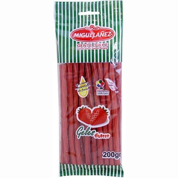 Geles torcida de fresa MIGUELAÑEZ, bolsa 200 g - 1 ud - Imagen del producto en Findit