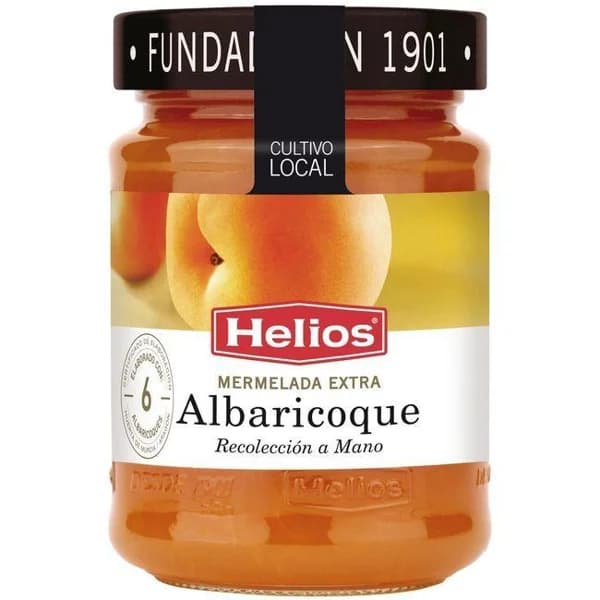 Mermelada de albaricoque HELIOS, frasco 340 g - 0.34 kg - Imagen del producto en Findit