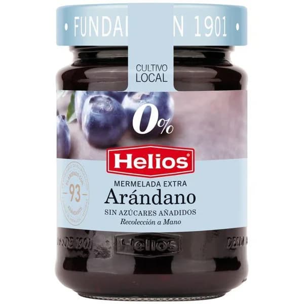 Mermelada de arándano 0% HELIOS, frasco 280 g - 0.28 kg - Imagen del producto en Findit