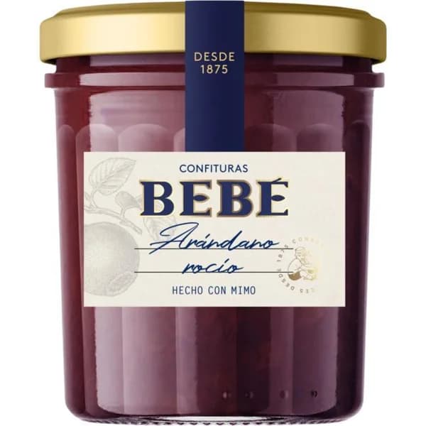 Confitura de arándanos BEBÉ, frasco 370 g - 0.37 kg - Imagen del producto en Findit