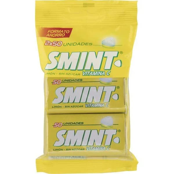 Caramelo de limón sin azúcar SMINT, pack 2x35 g - 1 ud - Imagen del producto en Findit