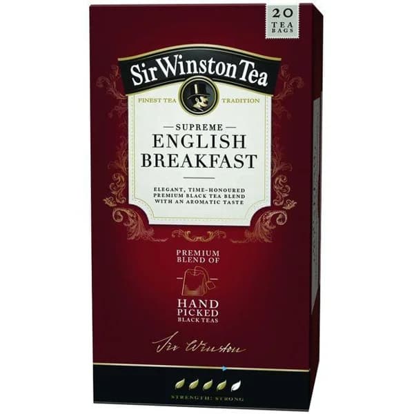 Té English Breakfast Rfa SIR WINSTON TEA, caja 20 sobres - 20 ud - Imagen del producto en Findit
