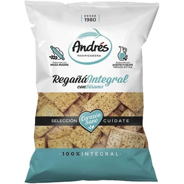 Regañá integral 100% aove ANDRÉS, bolsa 150 g - 0.15 kg - Imagen del producto en Findit