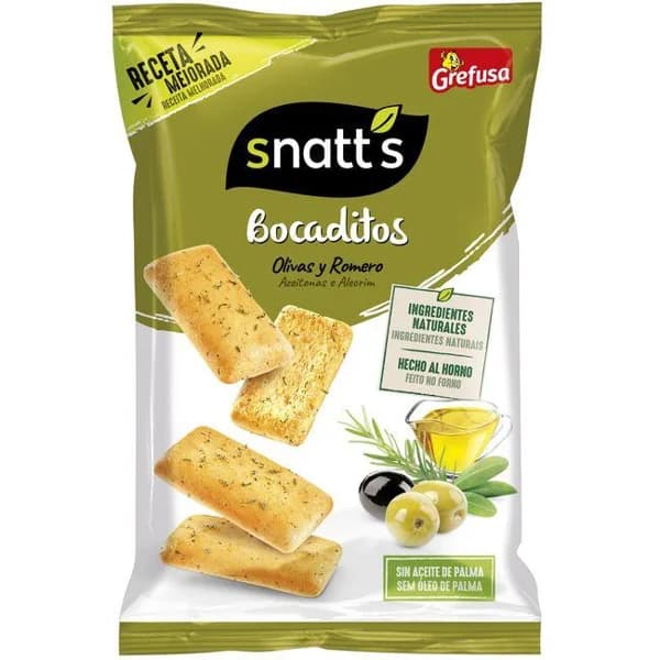 Bocaditos de olivas SNATT`S, bolsa 110 g - 0.11 kg - Imagen del producto en Findit