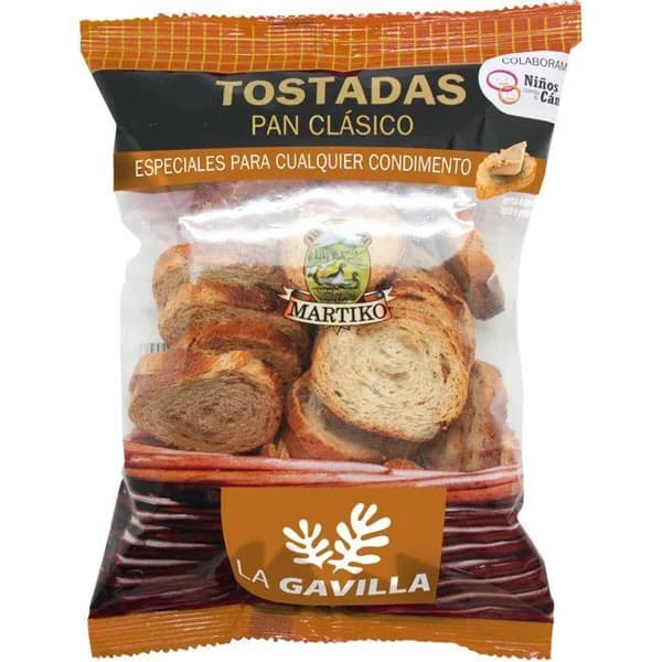 Pan tostado clásico LA GAVILLA, paquete 100 g - 0.1 kg - Imagen del producto en Findit