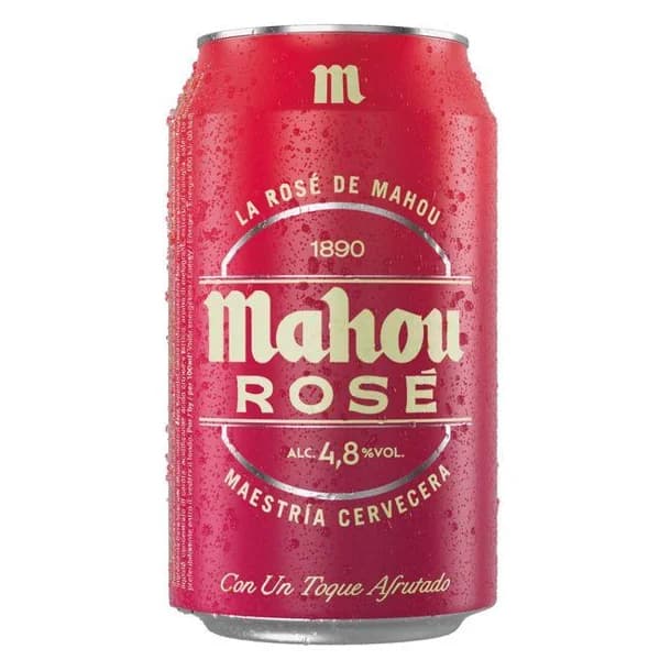 Cerveza MAHOU ROSE, lata 33 cl - 0.33 l - Imagen del producto en Findit