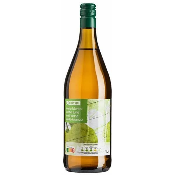 Mosto Blanco EROSKI, botella 1 litro - 1 l - Imagen del producto en Findit