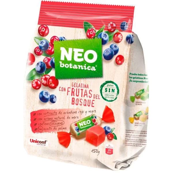 Gelatinas de frutos del bosque NEOBOTÁNICA, bolsa 150 g - 1 ud - Imagen del producto en Findit