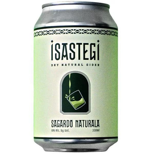Sidra natural D.O. Euskal Sagardoa ISASTEGI, lata 33 cl - 0.33 l - Imagen del producto en Findit