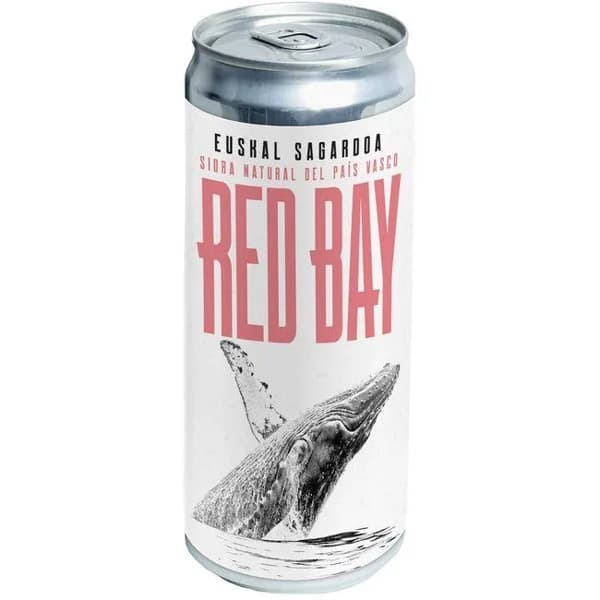 Sidra natural D.O. Euskal Sagardoa RED BAY, lata 44 cl - 0.44 l - Imagen del producto en Findit