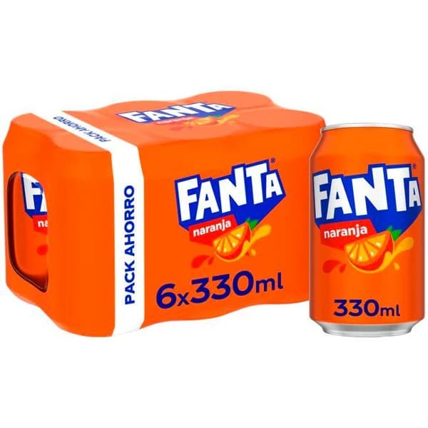 Refresco de naranja FANTA, pack 6x33 cl - 1.98 l - Imagen del producto en Findit