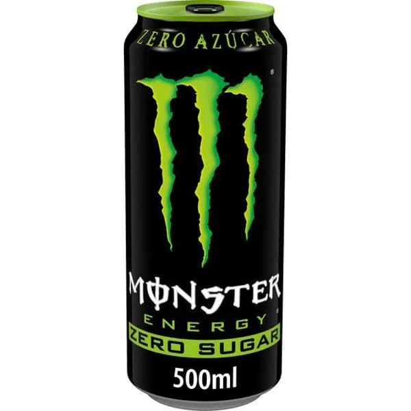 Bebida energética sin azúcar MONSTER GREEN ZERO, lata 50 cl - 0.5 l - Imagen del producto en Findit