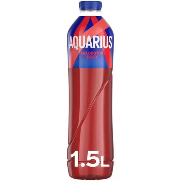 Bebida isotónica melocotón rojo  AQUARIUS, botella 1,5 litros - 1.5 l - Imagen del producto en Findit