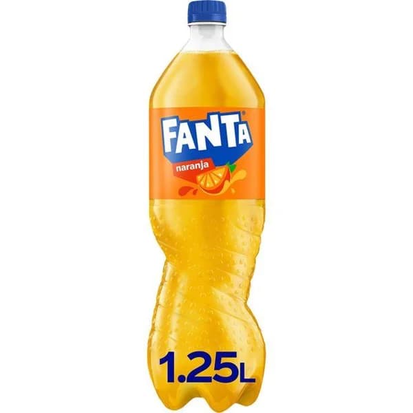 Refresco de naranja con gas FANTA, botella 1,25 litros - 1.25 l - Imagen del producto en Findit