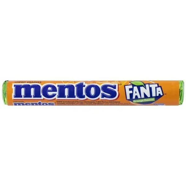 Caramelo de fanta MENTOS, paquete 38 g - 1 ud - Imagen del producto en Findit