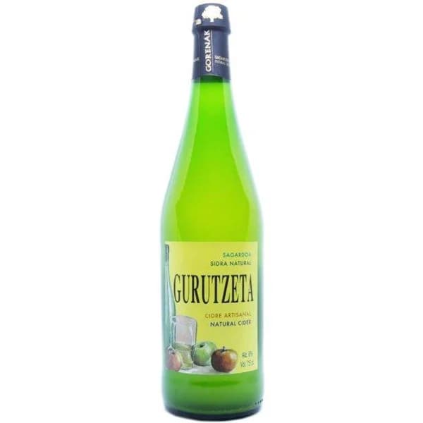 Sidra natural de Gipuzkoa Gorenak GURUTZETA, botella 75 cl - 0.75 l - Imagen del producto en Findit