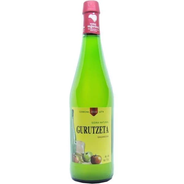 Sidra natural D.O. Euskal Sagardoa GURUTZETA, botella 75 cl - 0.75 l - Imagen del producto en Findit