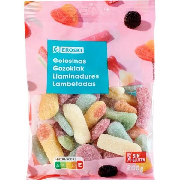 Mix de golosinas pica EROSKI, bolsa 200 g - 0.2 kg - Imagen del producto en Findit