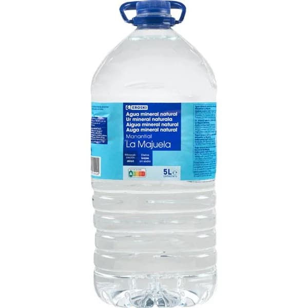 Agua mineral EROSKI, garrafa 5 litros - 5 l - Imagen del producto en Findit