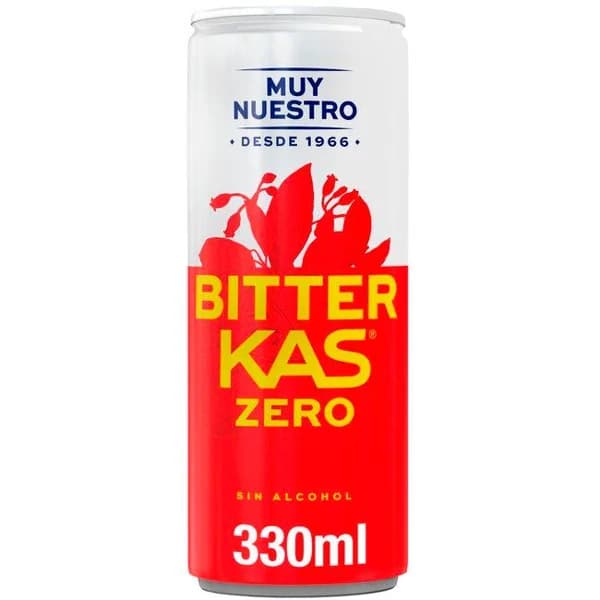 Bitter sin alcohol KAS ZERO, lata 33 cl - 0.33 l - Imagen del producto en Findit